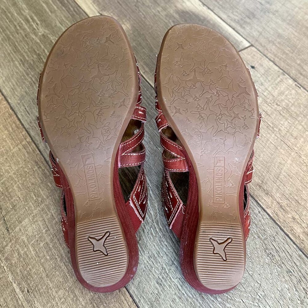 Pikolinos Leather Sandals, Size 8 (38) - Picture 4 of 5